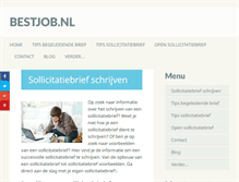 Tablet Screenshot of bestjob.nl